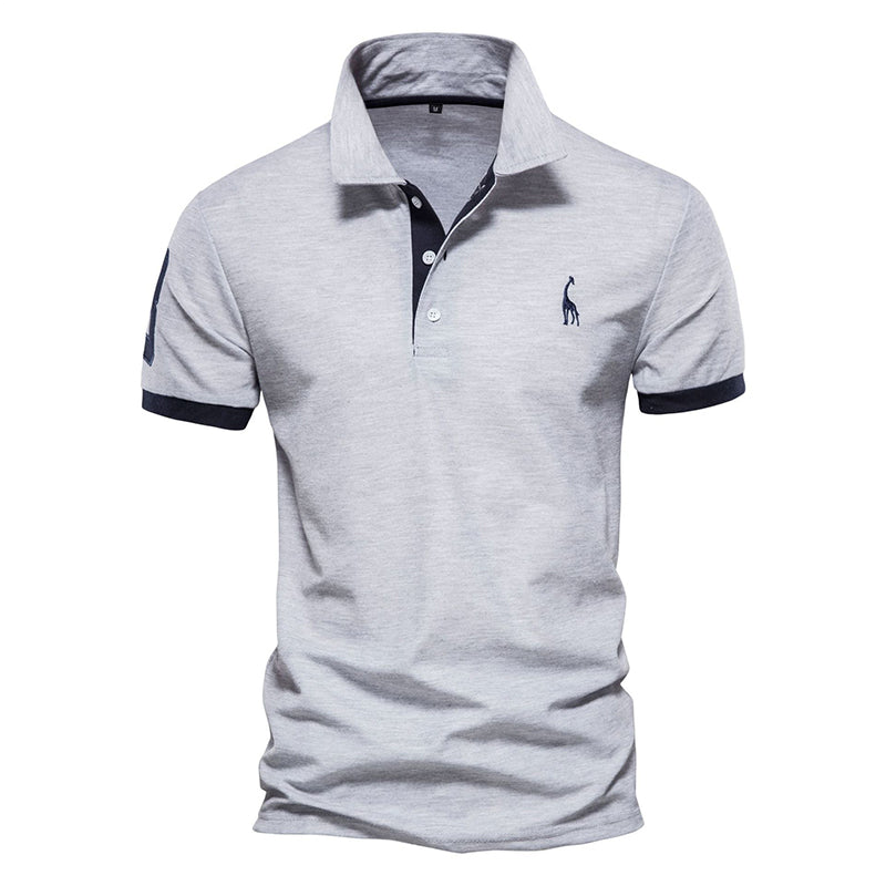 Nicholas - Men's Contrast Trim Short Sleeve Polo Shirt 4