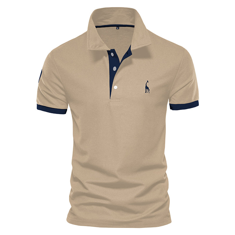 Nicholas - Men's Contrast Trim Short Sleeve Polo Shirt 5