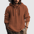 Nico - Men's Hooded Long Sleeve Cotton Shirt 4