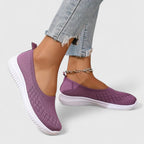 Paloma - Women's Knit Slip-On Sneakers with Ribbed Sole