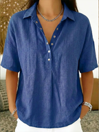 Ravenna - Women's Button-Front Collar Shirt