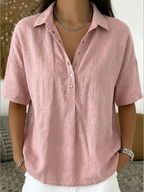 Ravenna - Women's Button-Front Collar Shirt