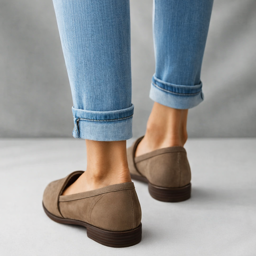 Reina - Women's Pointed-Toe Loafers with Band Detail