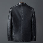 Robert - Men's Black Leather Biker Jacket 2