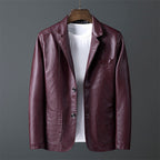 Robert - Men's Black Leather Biker Jacket 3