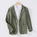 Robert - Men's Linen Single-Breasted Slim Fit Blazer 4