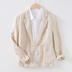 Robert - Men's Linen Single-Breasted Slim Fit Blazer 5