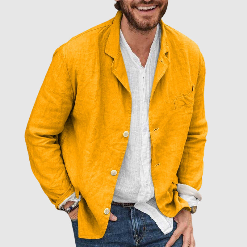 Robert - Men's Single-Breasted Notched Lapel Blazer 1