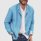 Robert - Men's Single-Breasted Notched Lapel Blazer 4