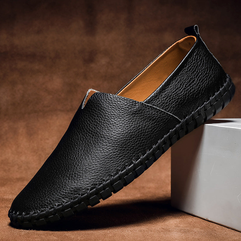 Sawyer - Men's Leather Slip-On Loafers 7