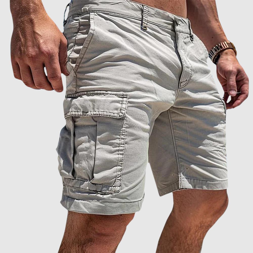 Sean - Men's Cargo Shorts with Flap Pockets