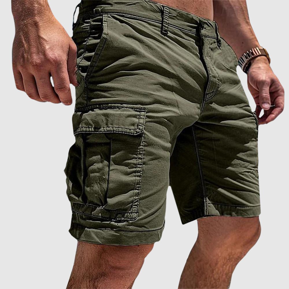 Sean - Men's Cargo Shorts with Flap Pockets
