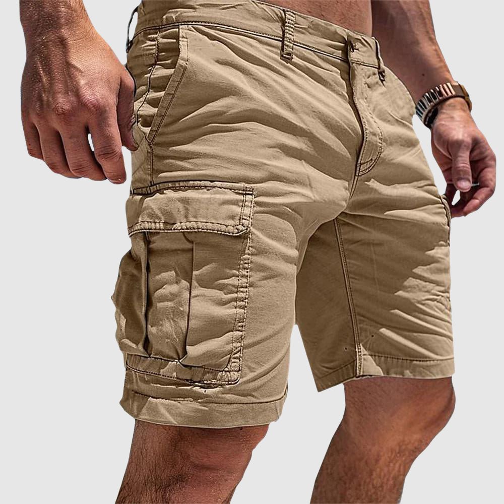 Sean - Men's Cargo Shorts with Flap Pockets