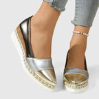 Sevyn - Women's Metallic Espadrille Loafers