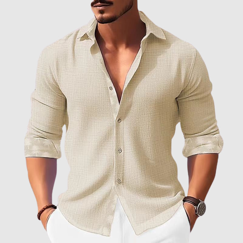 Theodore - Men's Button-Down Cotton Short Sleeve Shirt 2