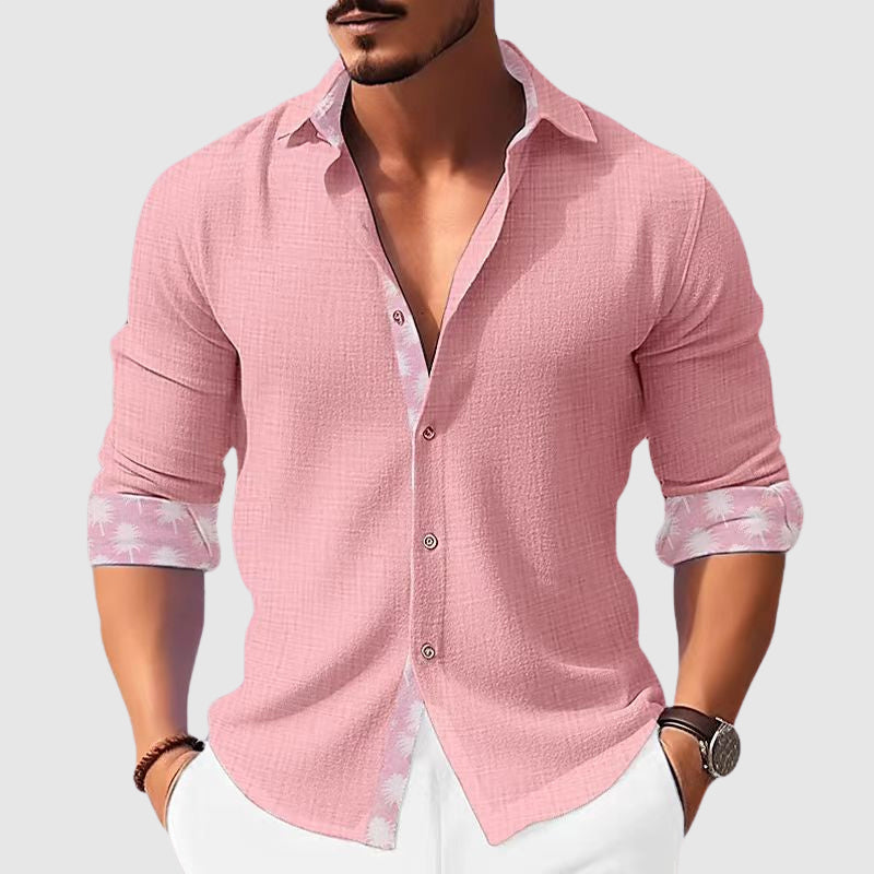 Theodore - Men's Button-Down Cotton Short Sleeve Shirt 3