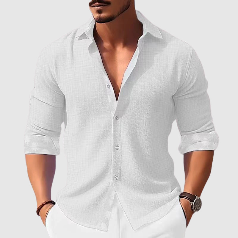 Theodore - Men's Button-Down Cotton Short Sleeve Shirt 4