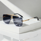 Tulum -  Frameless Gradient Sunglasses with Oversized Square Lenses