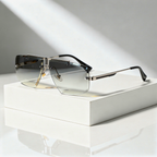 Tulum -  Frameless Gradient Sunglasses with Oversized Square Lenses