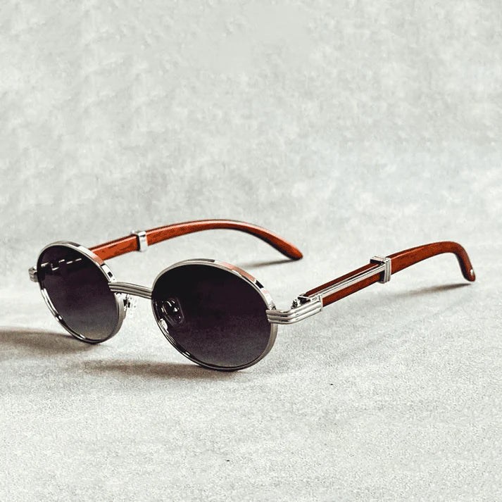 Tulum - Oval Frame Tinted Lens Sunglasses 5