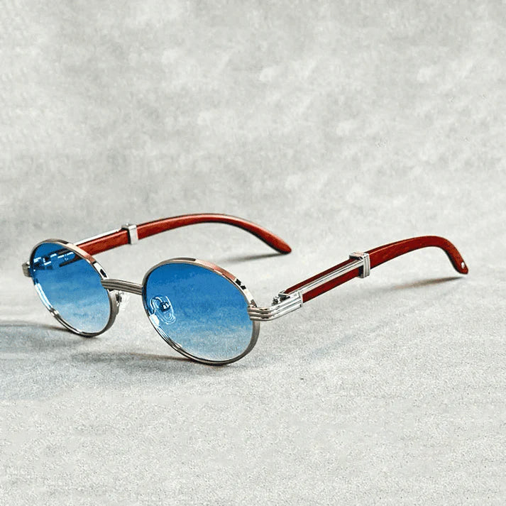 Tulum - Oval Frame Tinted Lens Sunglasses 6