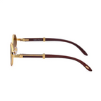 Tulum - Oval Frame Tinted Lens Sunglasses 8