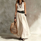 Veronica - Women's V-Neck Sleeveless Flowy Maxi Dress 2