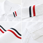 Vincent - Men's Button-Down Long Sleeve Cotton Shirt 5
