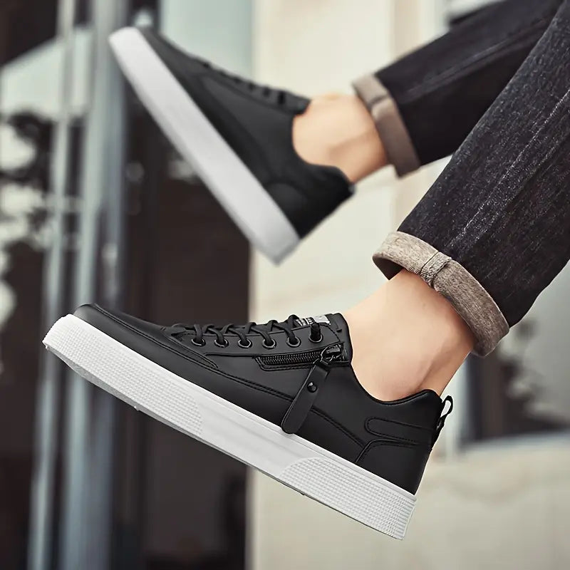 Weston - Men's Leather Low-Top Sneakers 10