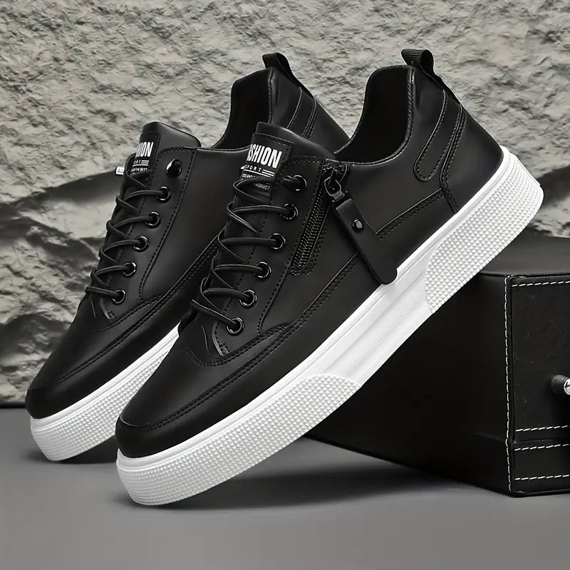 Weston - Men's Leather Low-Top Sneakers 8