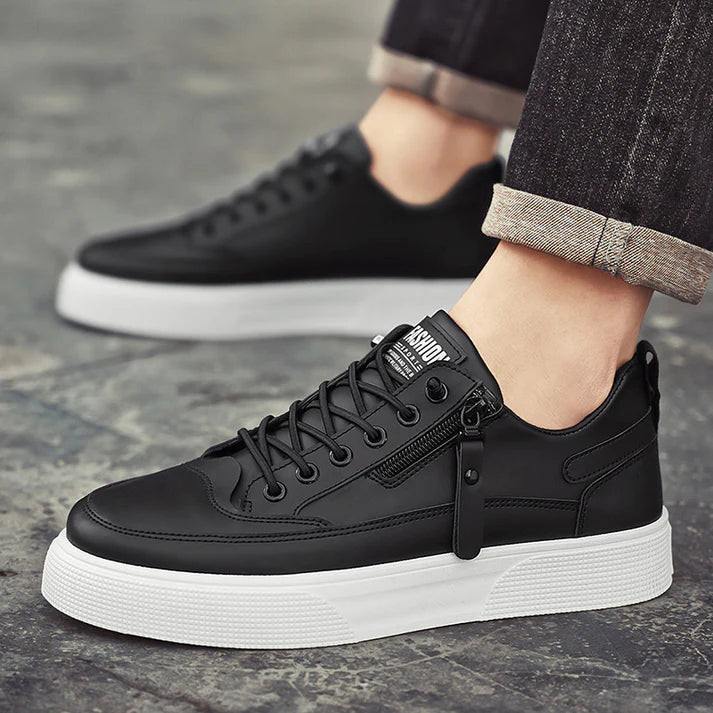 Weston - Men's Leather Low-Top Sneakers 9